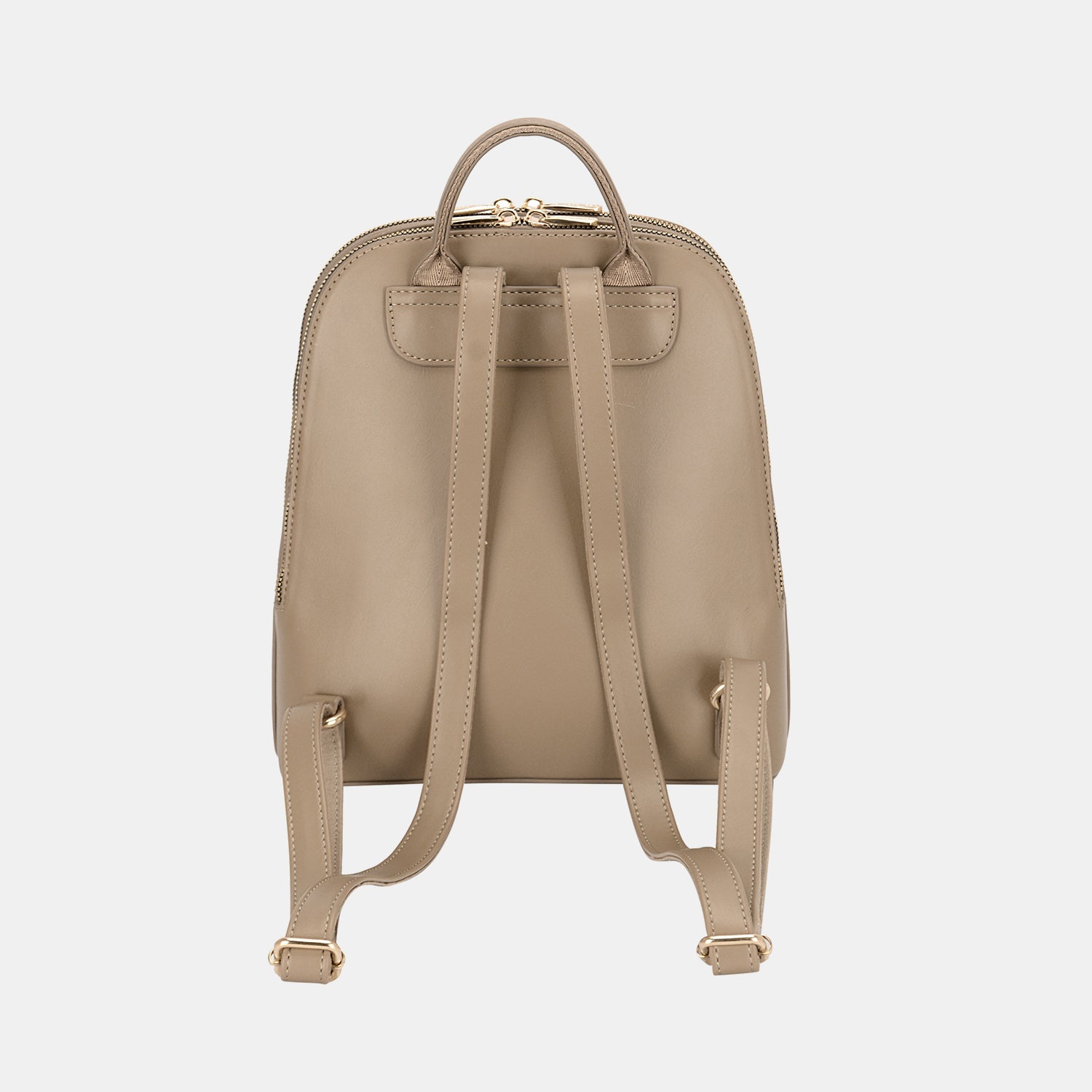Leather Adjustable Straps Backpack Bag