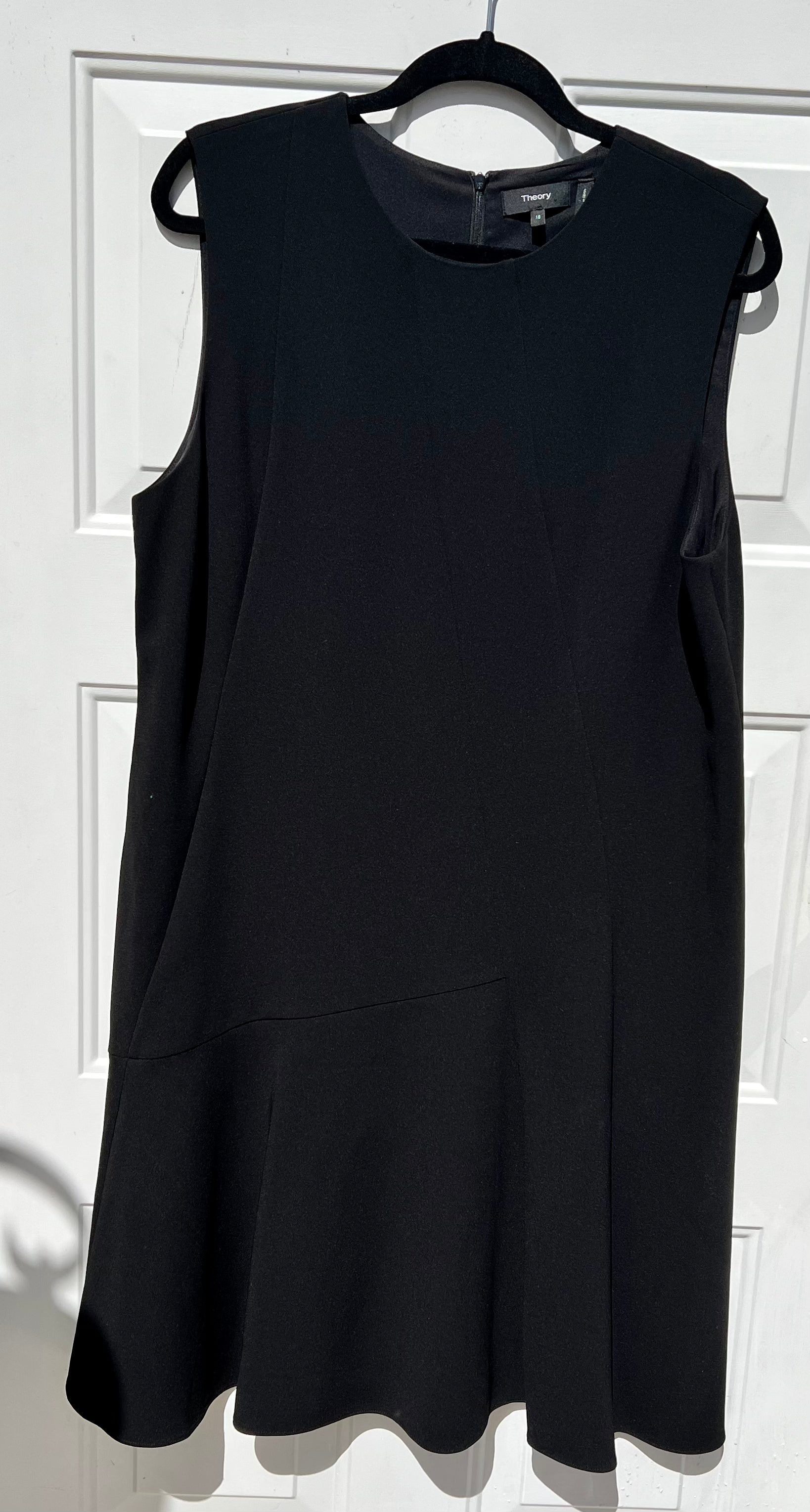 Theory Asym Drape Fit-and-flare dress size 18