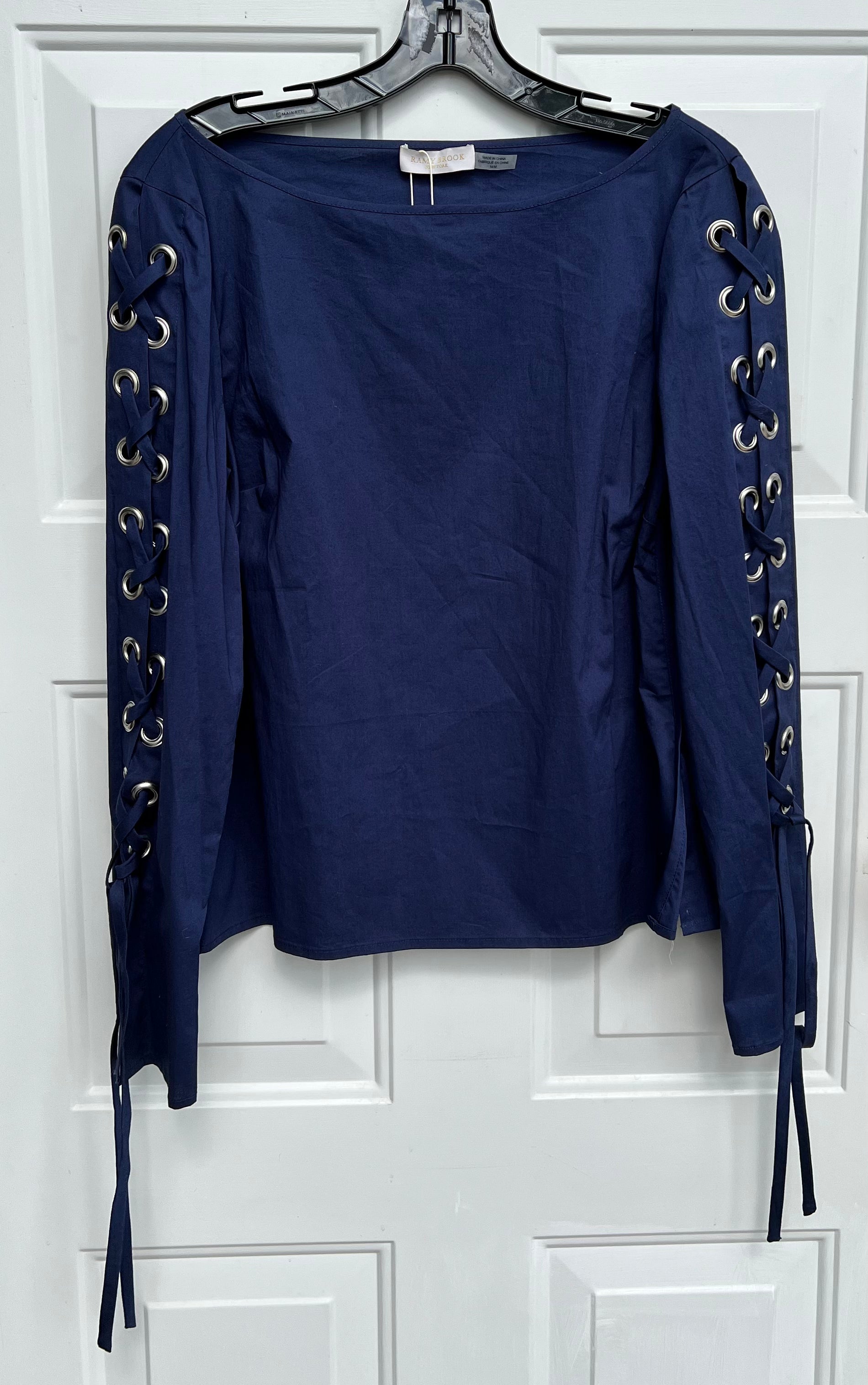 NWT Ramy Brook Teddy Navy Top Size Medium