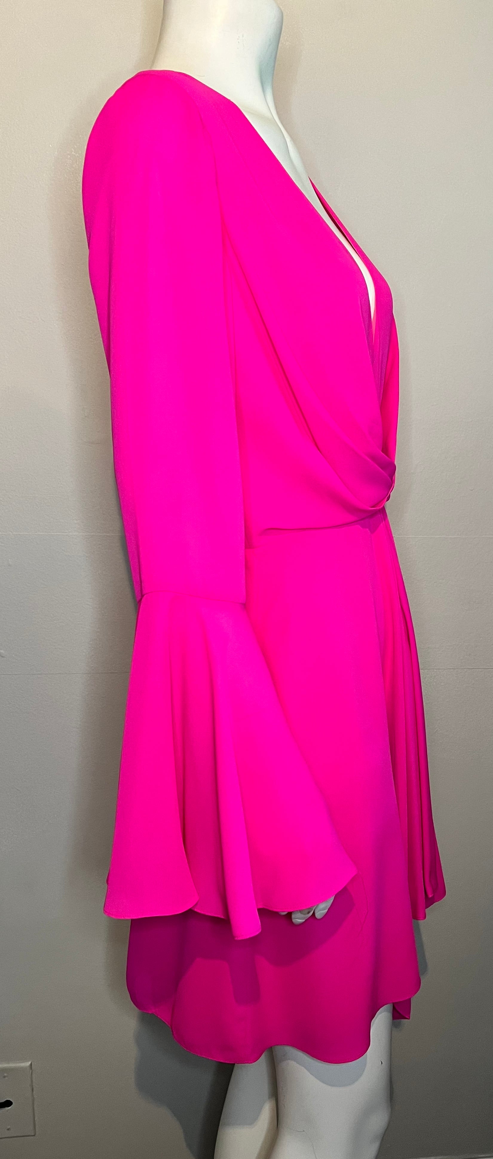 Jay Godfrey Dottie Dress- Fushia