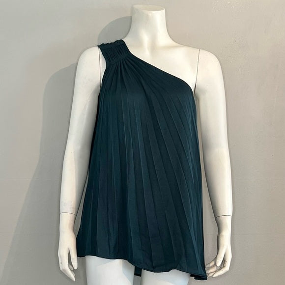 NWT Banana Republic Factory Women’s One Shoulder pleated Top Size Medium