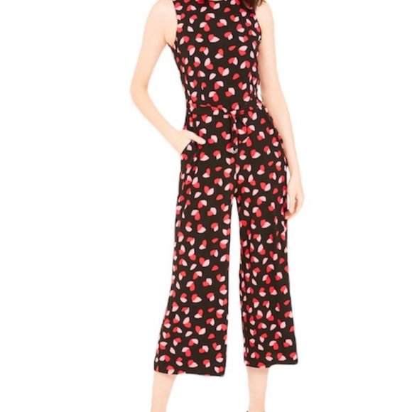 Michael Kors Petal Passion Sleeveless Jumpsuit