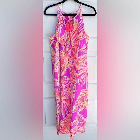 NWT Lilly Pulitzer Lachelle Silk MIDI Dress Size Medium