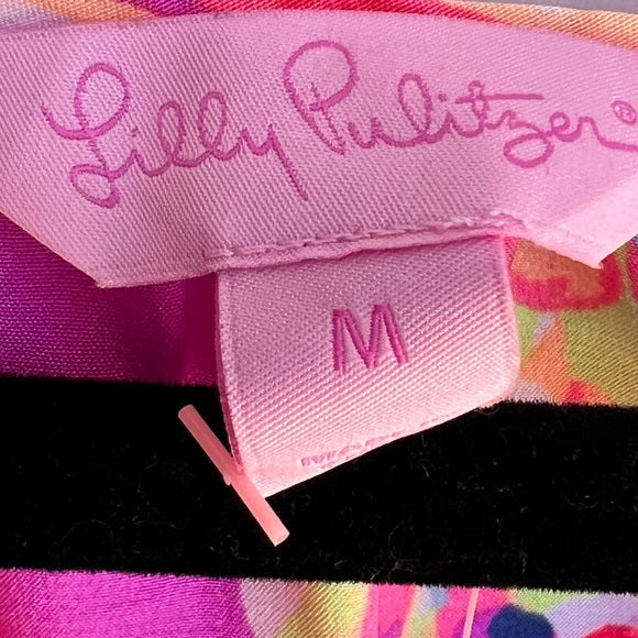 NWT Lilly Pulitzer Lachelle Silk MIDI Dress Size Medium