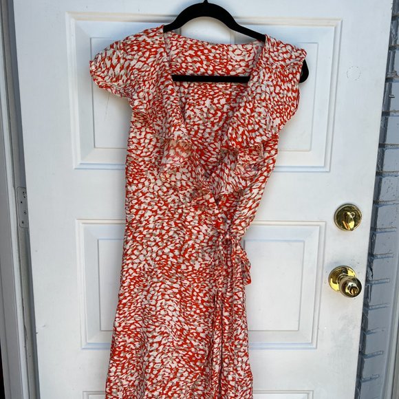 Free People French Quarter Wrap Mini Dress Size Medium