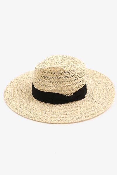 Wide Brim Straw Weave Sun Hat