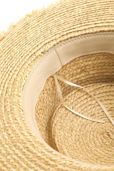 Cutout Woven Straw Hat