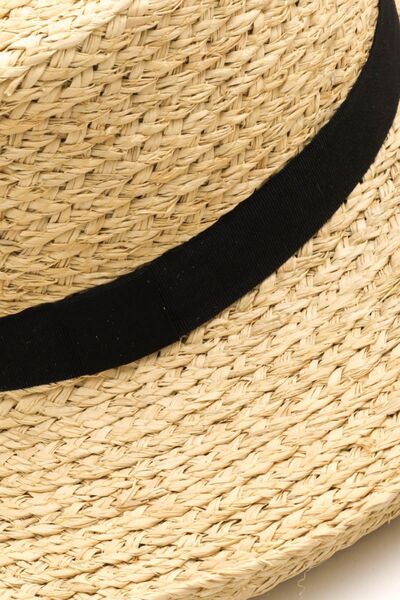 Wide Brim Straw Weave Hat