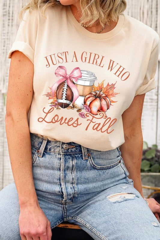 Girl Loves Fall Graphic Tee