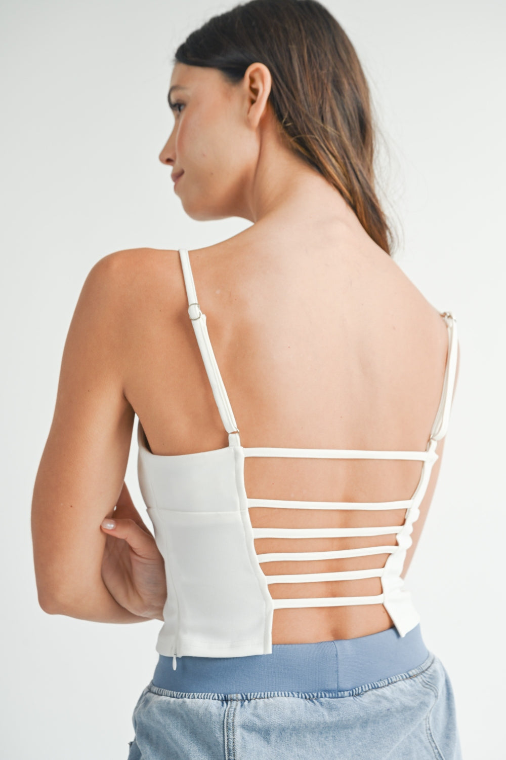 Strappy Back Cropped Cami