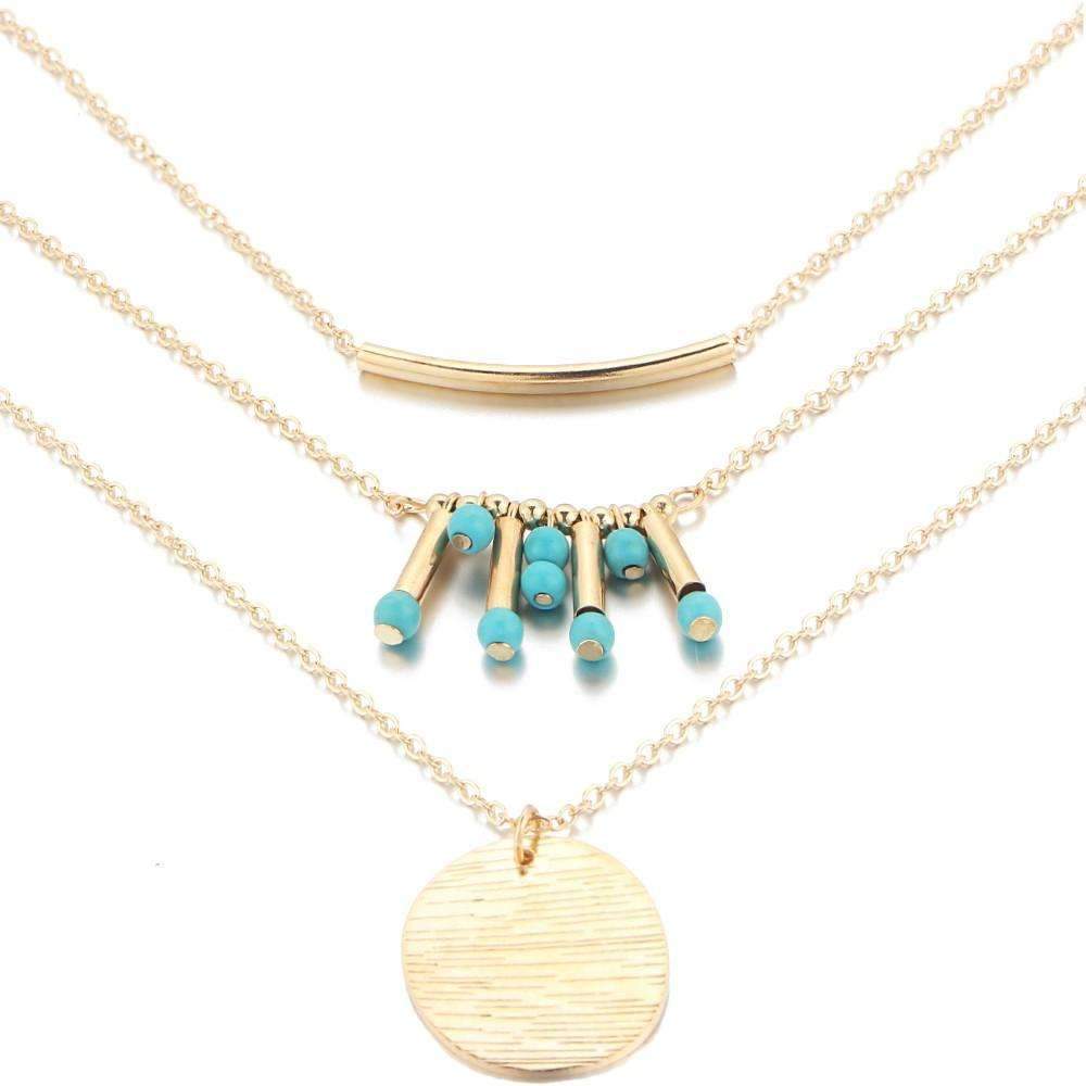Turquoise Multilayer Necklace