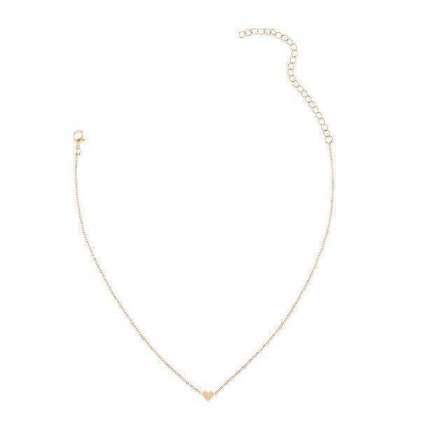 Dainty Heart Chain Necklace