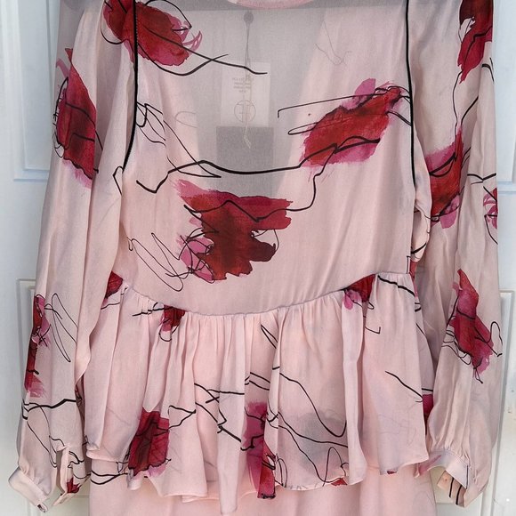 Pfeiffer The Label Pink Floral Dress Size Small