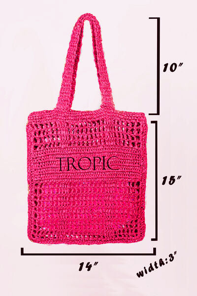 Tropic Letter Graphic Handbag