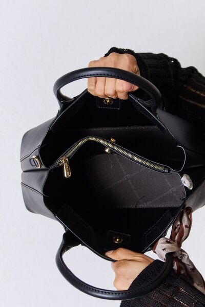 Leather Handbag Top Handle