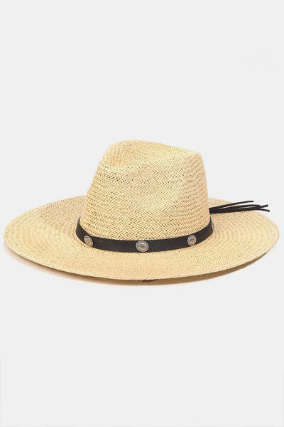 Belt Strap Straw Hat